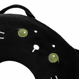 Подушка для шиї ARDESTO Travel Black Cat, 30х30см, чорний (ART3033NEP) - мініатюра 4