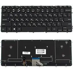 Клавіатура для ноутбука DELL (XPS: 15 9530 Precision: M3800) rus чорний без фрейма підсвічування клавіш
