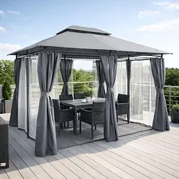 Павільйон садовий Garden Line Totem grey з москітною сіткою