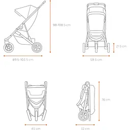 Детская коляска Thule Spring Soft Beige on Black [11300211] [107668] - мініатюра 10