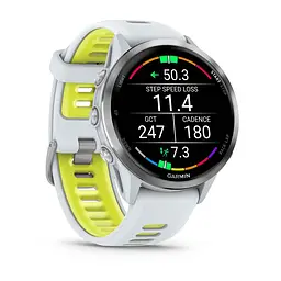 Смарт-годинник Garmin Forerunner 970 Whitestone/Amp Yellow (010-02969-11) - мініатюра 7