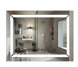 Дзеркало Mixxus Light MR01-70x50 (годинник, LED-підсвічування, антизапотівання) (MI6000) - мініатюра 1