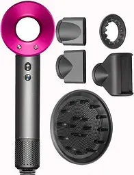 Фен для волосся Super Hair Dryer, 1600 Вт, з турборежимом та іонізацією - мініатюра 2