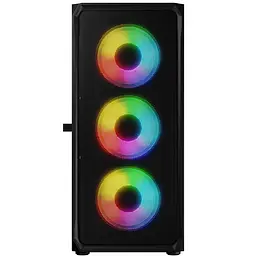 Корпус LogicConcept PORTOS MESH+GLASS ARGB fans 4x120mm BLACK без БЖ ATX - мініатюра 3