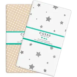 Набір простирадл полуторне Cosas BEIGE DOTS/ GREY STARS 155х240 см (SetSheet_DropBeige_StarGrey_155х240)