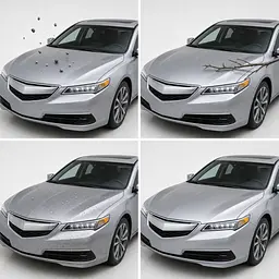 Антигравійна захисна бронеплівка за лекалами для Acura TLX I 2015-2017 - передня частина авто (капот бампер крила)) - мініатюра 2
