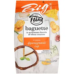 Сухарики Flint Baguette Пшеничные со вкусом французского сыра 100 г (873183)