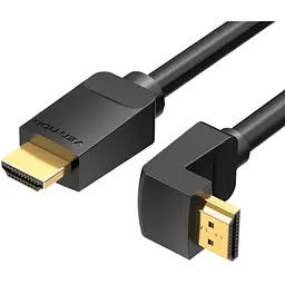 Кабель мультимедійний HDMI M to HDMI M 3.0m 4K60Hz 90° corner black Vention (AAQBI)
