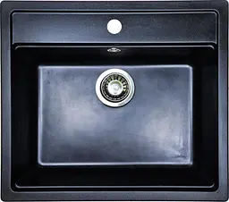 Кухонна мийка Adamant Step 565x500x190 чорний металік 464223, Чорний