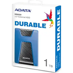 Зовнішній жорсткий диск Adata DashDrive Durable HD650 1TB Blue [AHD650-1TU31-CBL] [118122] - мініатюра 5