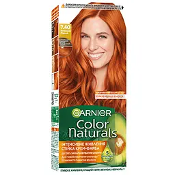Набір: Фарба для волосся Garnier Color Naturals відтінок 7.40 вогненний мідний 110 мл х 2 шт. - мініатюра 2