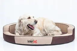 Кругле ліжко для собак Hobbydog Ringo Beige 98х98х18 см - мініатюра 8