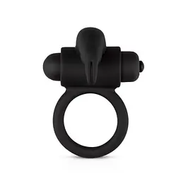 Ерекційне кільце EasyToys Bunny Vibe Ring 7.4 см (чорний) - мініатюра 4