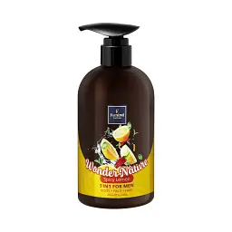 Гель-шампунь для чоловіків Famirel Wonder Nature Spicy Lemon 3 в 1 для тіла, обличчя та волосся Пряний Лимон, 500 мл