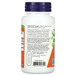 Натуральная добавка NOW Dong Quai 520 mg, 100 капсул - мініатюра 3