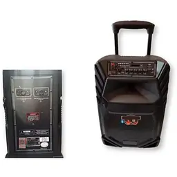 Акумуляторна акустична система XPRO A 12-8 колонка валіза 80Вт USB SD FM радіо Bluetooth 2 мікрофони ДК (A 12-8) - мініатюра 2