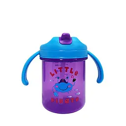 Дитячий поїльник з трубочкою Little pirate MGZ-0335 Deep-Blue 280 мл - мініатюра 2