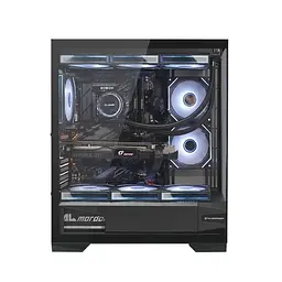 Корпус ALmordor QX25A LCD без БП Black (ALQX25ABK_LCD) - мініатюра 2