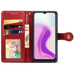 Шкіряний чохол-книжка GETMAN Gallant (PU) для Umidigi A7s Червоний - мініатюра 3