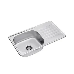 Кухонна мийка Kroner KRP Satin - 7642 (0,8 мм) (CV025282) - мініатюра 3