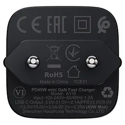 МЗП Acefast A119 PD45W GaN (1USB-C) Black - мініатюра 4