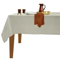 Скатертина Cosas Porcelain водовідштовхувальна 140х180 см кольору магнолії (Cloth_44Porcelain_DUK_140x180) - мініатюра 2