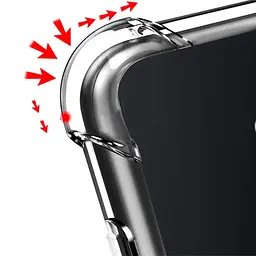 TPU чохол GETMAN Ease logo посилені кути Full Camera для Motorola Moto G54 Power Безбарвний (прозорий) - мініатюра 4