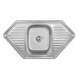 Мийка кухонна Kraft 9550 D Decor кутова 950х500х180 мм 0,8 мм 30412