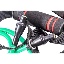 Трубчастий еспандер для фітнесу з ручками Latex resistance tube 20LB U-powex 9 кг fit0012633 - мініатюра 2
