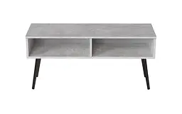 Тумба під ТВ Невада Ferrum-decor 45x100x38 Чорний метал ДСП Бетон 16 мм (FRD-106719) - мініатюра 5