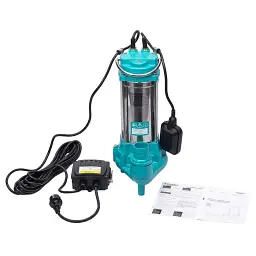 Насос каналізаційний 1.5кВт Hmax 19.5м Qmax 350л/хв з ножем (нерж) AQUATICA (773434) - мініатюра 5
