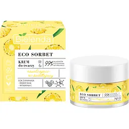 Крем для обличчя Bielenda Eco Sorbet Ананас зволожуючий та освітлюючий 50 мл - мініатюра 2