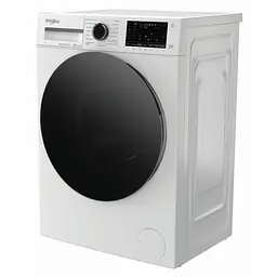 Whirlpool Пральна машина Whirlpool фронтальна, 7кг, 1200, A, 49.6см, дисплей, пара, інвертор, люк чорний, білий - мініатюра 2