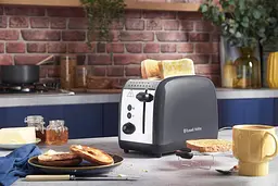 Тостер Colours Plus 1600Вт, підігрів, розморожування, метал., сірий Russell Hobbs kuh0014905 - мініатюра 5