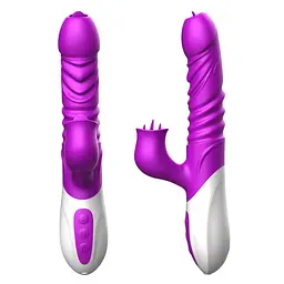 Вібратор Boys Of Toys B-Series Silicone Heating Vibrator, 24 см фіолетовий - мініатюра 2