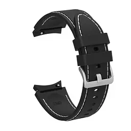Ремінець для Samsung Galaxy Watch 5 40mm - чорно-білий ширина кріплення 20мм силікон Watchbands RLine (W43-9WB53792610) - мініатюра 2