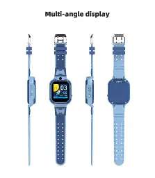 Смарт-годинник телефон дитячий LEMFO LT37 4G GPS Wi-Fi з відеодзвінком SIM-карта силіконовий ремінець Blue (18758) - мініатюра 5