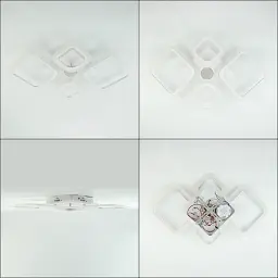 Смарт люстра з колонкою керована світлодіодна OVAL RGB MUSIC 5S 85 Вт 725x460x80 мм Бiла ESLLSE - мініатюра 5
