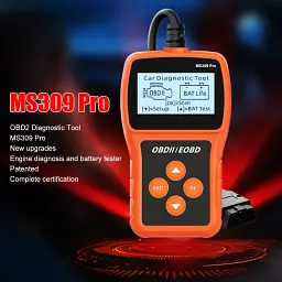Сканер MS309PRO OBD2, діагностичний інструмент, тестер акумулятора, зчитувач кодів несправностей - мініатюра 6