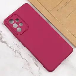 Чохол TPU GETMAN Liquid Silk Full Camera для Samsung Galaxy A53 5G Бордовий / Marsala - мініатюра 4