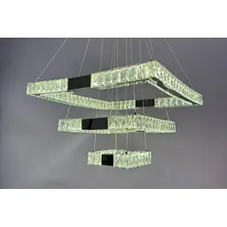 Люстра Linisoln 7965-60*40*20 CH метал, кришталь, LED, 100Вт, 15-17м², пульт dimmer, висота 120-50 см, ширина 60*40*20 см
