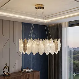 Дизайнерська люстра Splendid Ray LM2327/600/8 (SGD) E14 на 8 ламп до 20 м2 золото з пелюстками - мініатюра 2