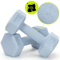 Гантелі Actiget Hex 2 x 1 кг ACT0156 Sky Blue - мініатюра 8