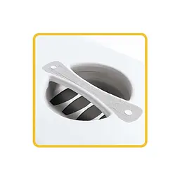 Stefanplast Cat toilet Cathy with filter - Закритий туалет для котів з фільтром сине-сталевий - мініатюра 3