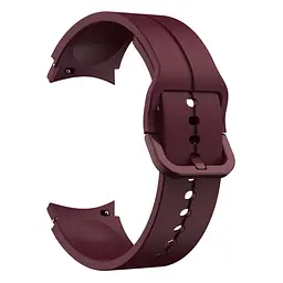 Браслет Five Classic для Samsung Galaxy Watch 4 - темно-червоний ширина кріплення 20мм силікон Watchbands (W10-7WB90250090) - мініатюра 2