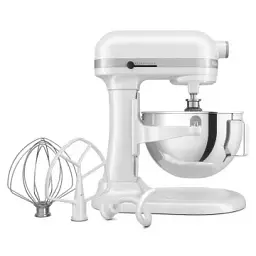 Кухонна машина KitchenAid Heavy Duty 5,2 л 5KSM55SXXEWH з підйомною чашею, білий - мініатюра 4