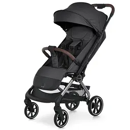 Дитяча прогулянкова коляска до 22 кг PU колеса чорна (ME 1230 Black)