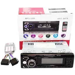 Автомагнітола UKC MP3-3200 Bluetooth+2xUSB+microSD+AUX 4x50W автомобільна магнітола чорна - мініатюра 6