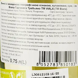Вино Viala Garganega Trebbiano IGT Veneto біле сухе 0.75 л - мініатюра 3