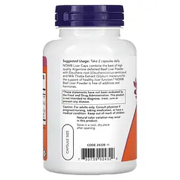 Комплекс для печени Liver Caps 100 капсул NOW vit0005625 - миниатюра 3